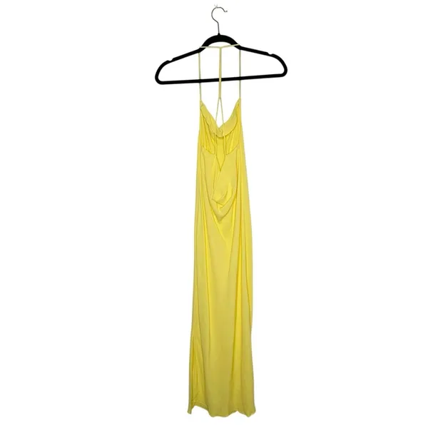 Ba&sh Flame Cowl Neck Slip Midi Dress Women's Yellow Size US 4 - Image 4