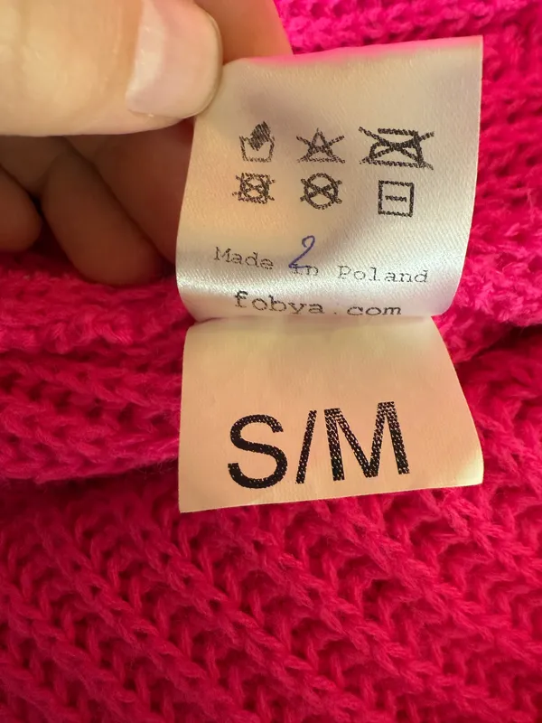 Fobya NWOT Hot Pink Open-Front Oversized Cardigan - Image 6