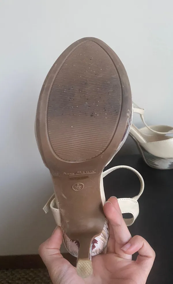 Beige Funky High Heeled Platforms - Image 8