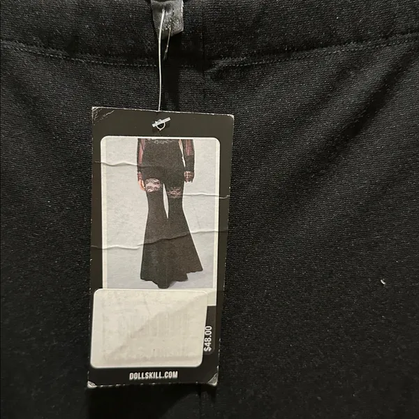 Elegant Black Super Bell Bottoms Size L - Image 3