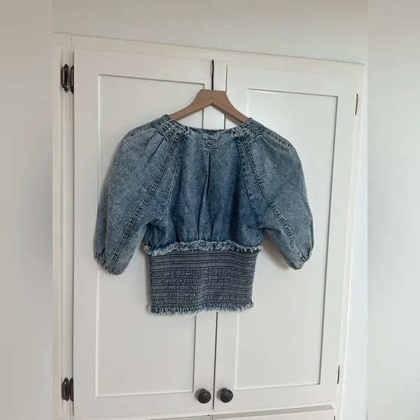 Free People denim top - Image 3