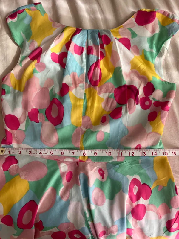 Boden• Watercolor Floral Retro Fit & Flare Cotton Dress• Sz 6 - Image 14