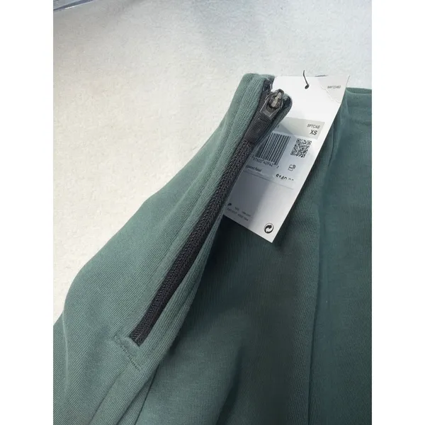 Nike Sportswear Tech Fleece High-Waisted Pleated Pants Green XS FV8052-338 NWT - Image 3