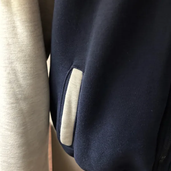 Cowboys Navy and Gray Full Zip Jacket Drawstring Hoodie Size M - Image 8