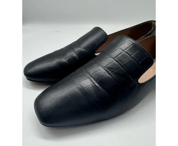Linea Paolo Missy Black Leather Slip On Square Toe Loafers Women’s Size 7 - Image 6