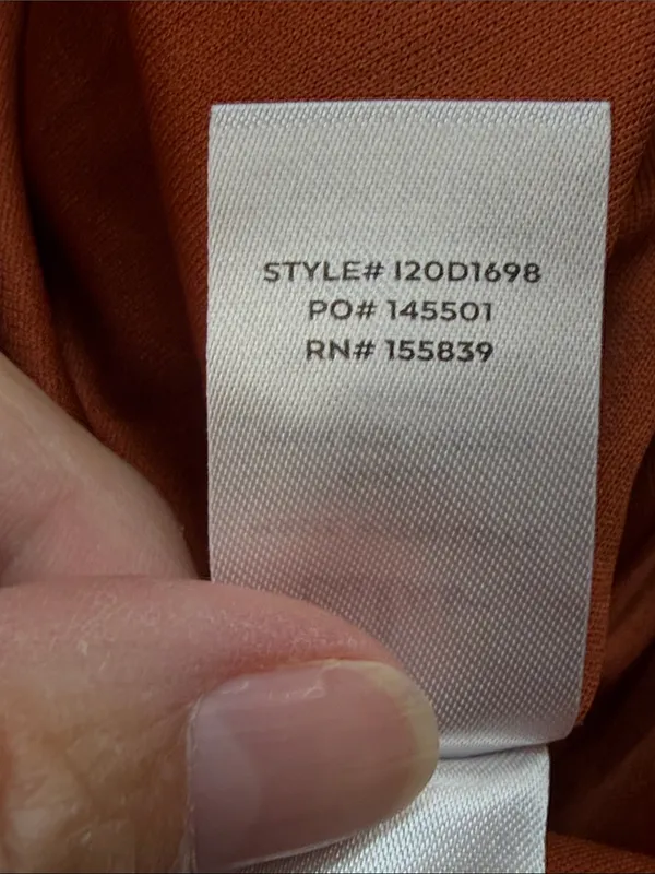 Lulu's Rust Orange Under the Moonlight Satin Jacquard Maxi Slip Dress Medium - Image 12