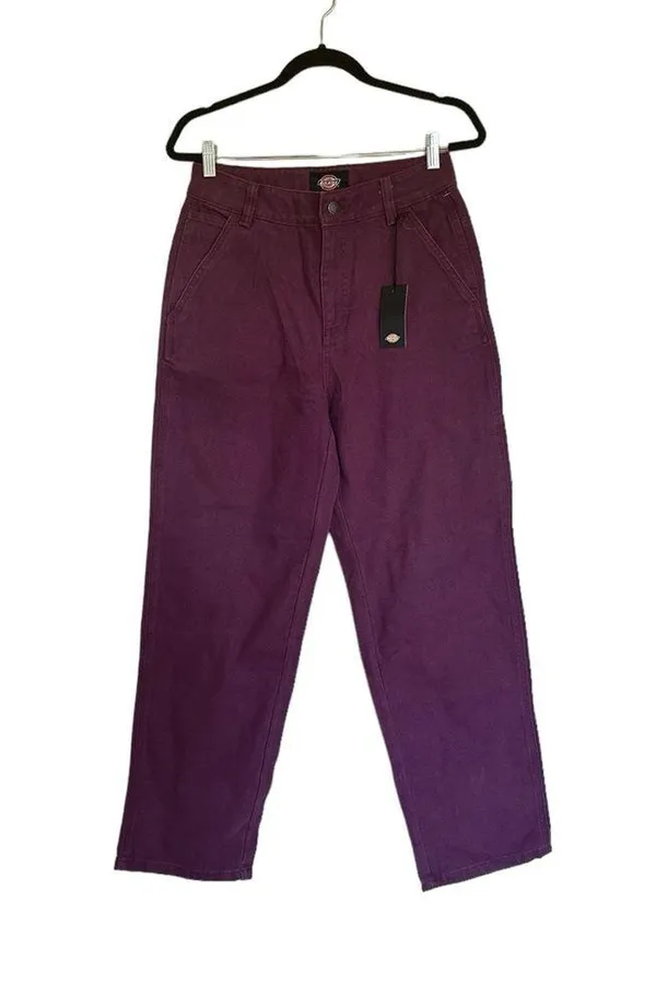 NWT Dickies Duck Canvas trousers in burgundy - Image 8