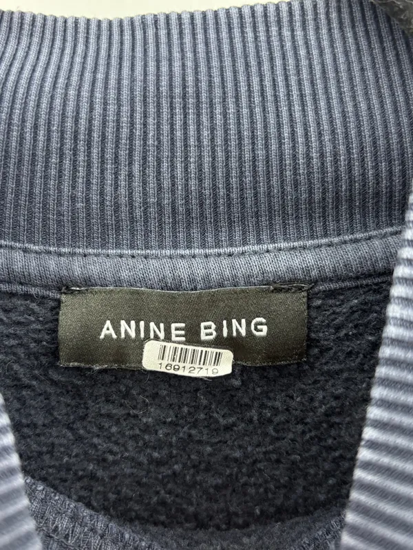 Anine Bing Bradie Bing Sweatshirt in Navy - Image 7