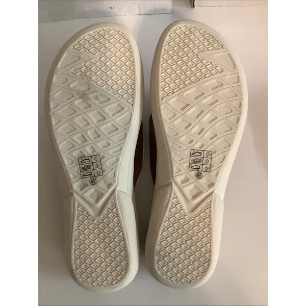 Taryn Rose Tayson Comfort By Design Wedge Sandals Tan Size 8.5 - Image 5
