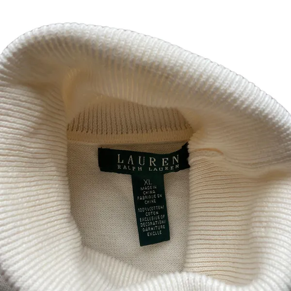 Vintage 90s  white turtle neck 🔥 - Image 3