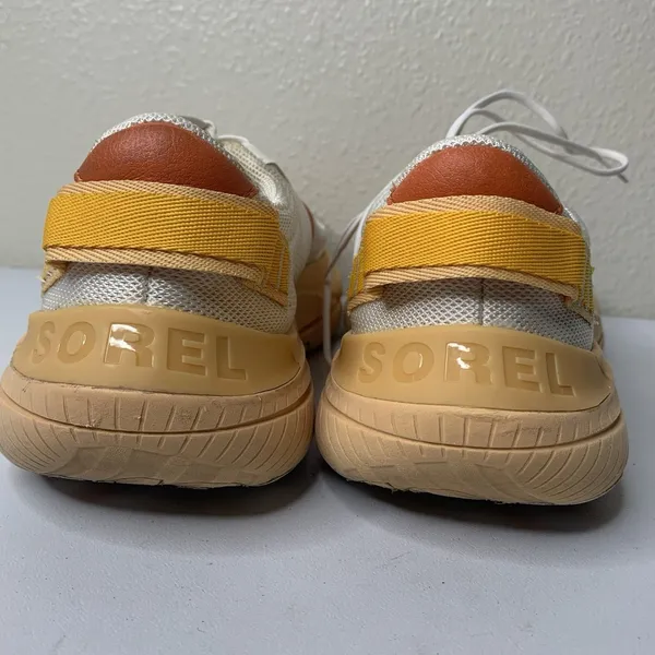 Sorel x Prana Sneakers Explorer Blitz Womens Leisure Lace Sea Salt Sz 8.5 Orange - Image 5