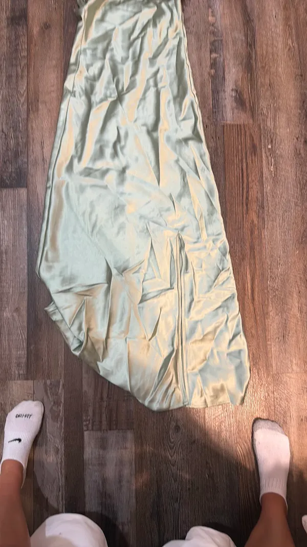 Altard state size xs sage green strapless maxi dress - Image 3