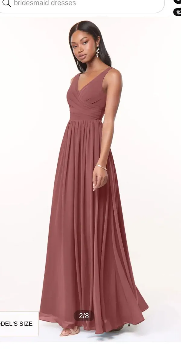 Azazie Bridesmaid Dress - Image 3