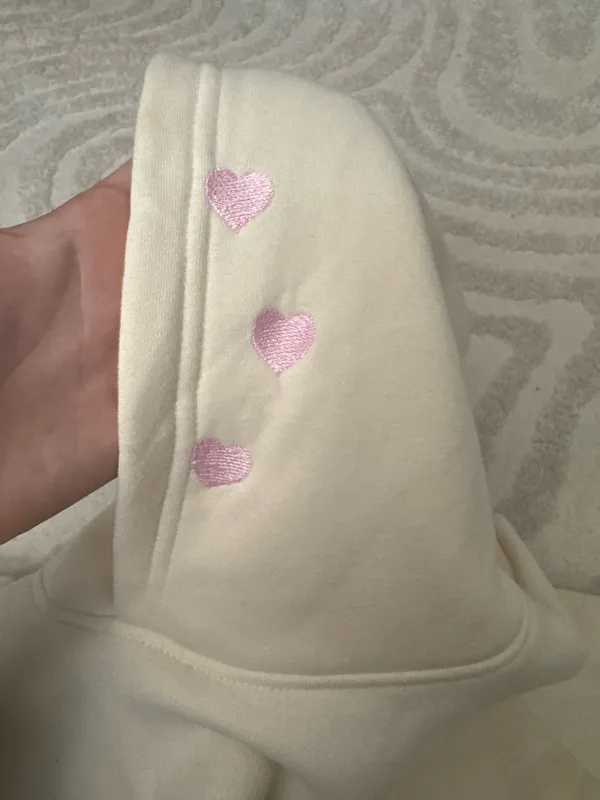 Pink Palm Puff Chasing Sunsets hoodie - Image 4