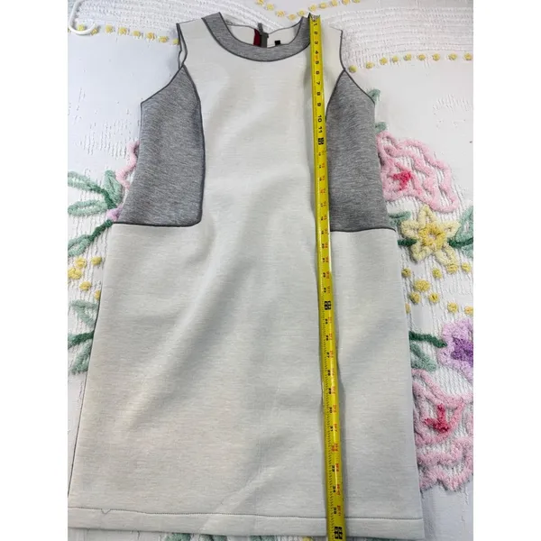 IC by Connie K womens dress‎ size M sleeveless colorblock sheath made in USA - Image 6