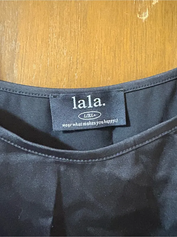 Dressed in Lala black satin slip dress - Image 2