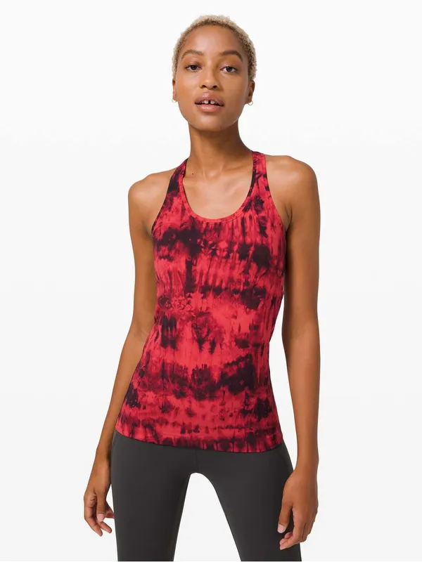LULULEMON Cool Racerback II Nulu *Game Day in Game Day Red Black Multi Sz. 4 - Image 3
