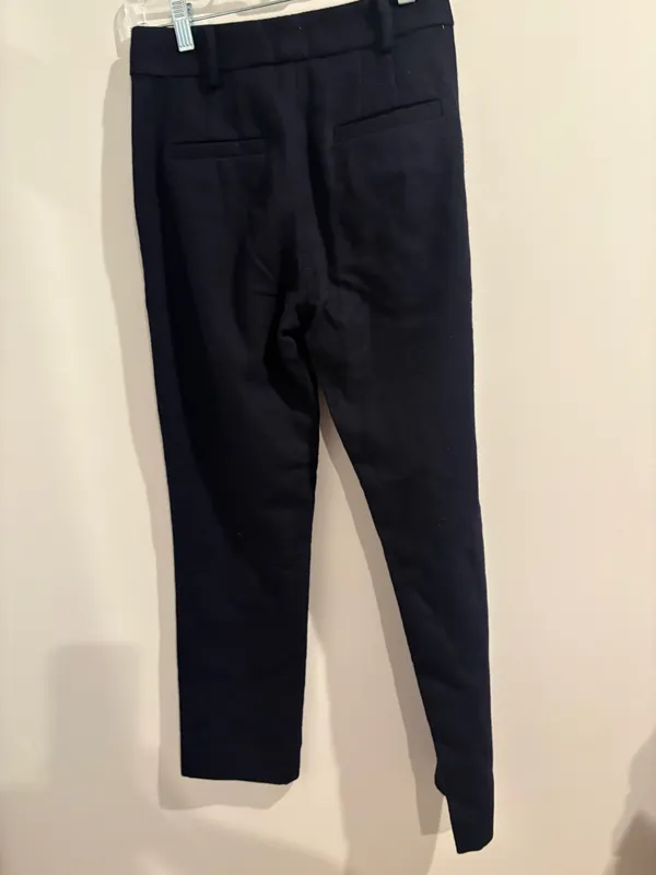 Amour Vert Taper Fit Pant Wool Navy XS New - Image 3