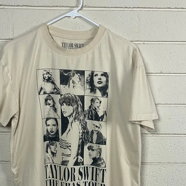 Taylor Swift The Eras Tour Cream Band Tee size M - Image 8