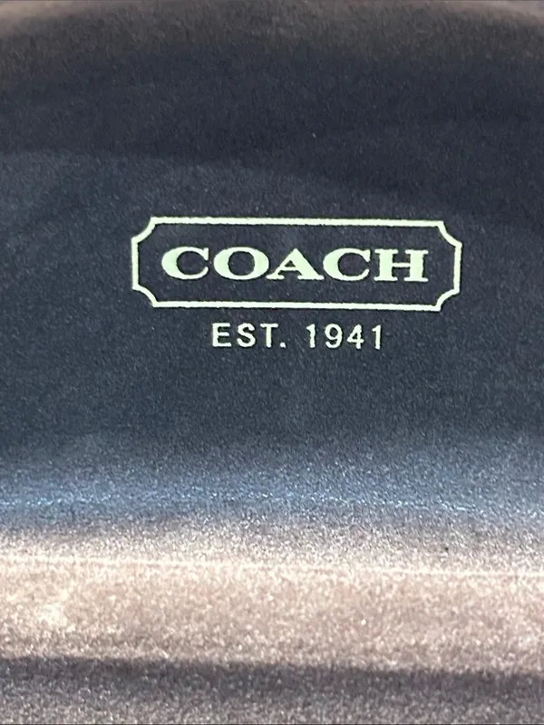 Coach Signature Hard Eyeglass Case with signature cleaning cloth - Image 4