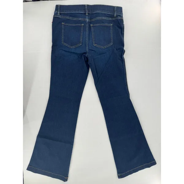 SPANX Flare Jeans Women Petite Large L/G Midnight Wash Pull On Stretch Denim NWT - Image 10
