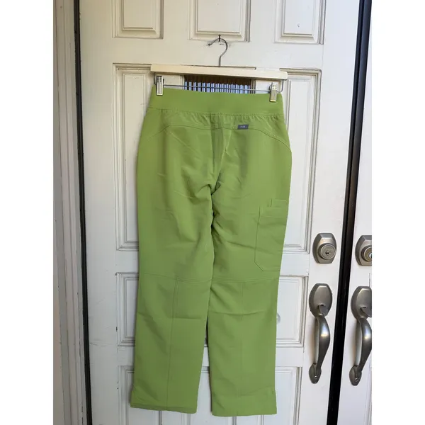 FIGS Kade Cargo Scrub Pants Matcha Green Pink Drawstring Size XS Petite 1000219P - Image 4