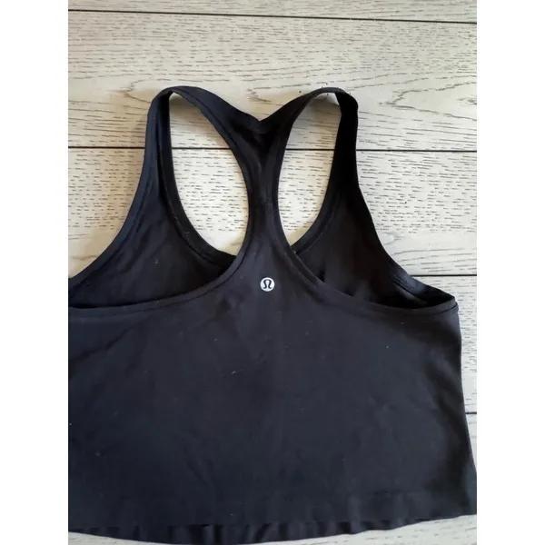 Lululemon Cool Racerback II Crop It Black - Image 3