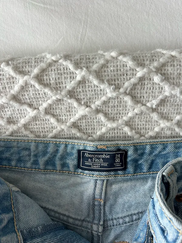 Abercrombie & Fitch High Rise Denim Shorts - Image 2