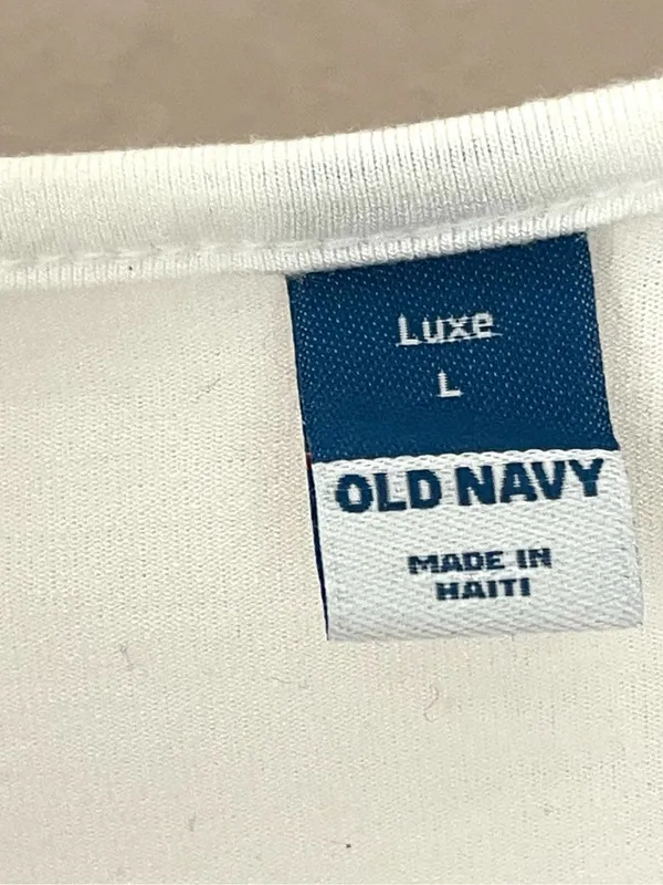 Old Navy Luxe White Long Sleeve Crewneck Top - Image 6