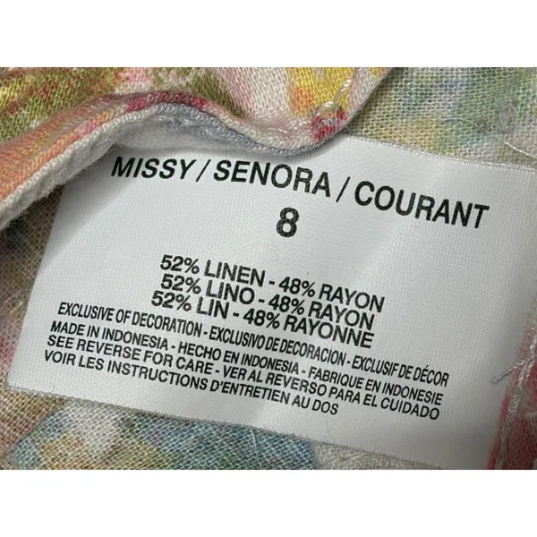Gloria Vanderbilt Sydney Pastel Floral Shorts size 8 - Image 6