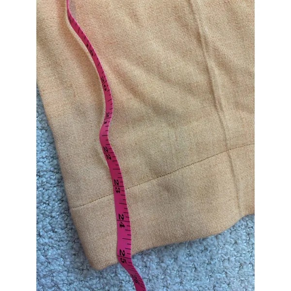 Vintage 90s Christian Lacroix Wide Leg Trousers Women 38 Orange Linen Blend‎ 29W - Image 6