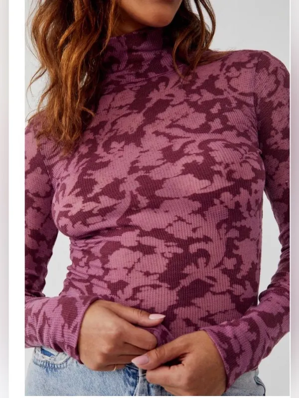 Free People You And I Long Sleeve Acai Size Large NWOT - Image 3