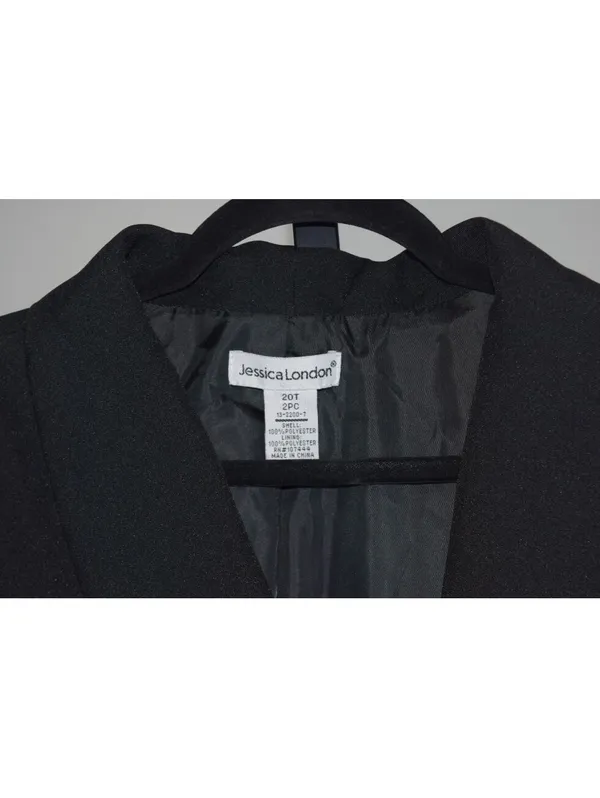 Jessica London Black Double Breasted Long Blazer Plus Size Tall 20T - Image 3