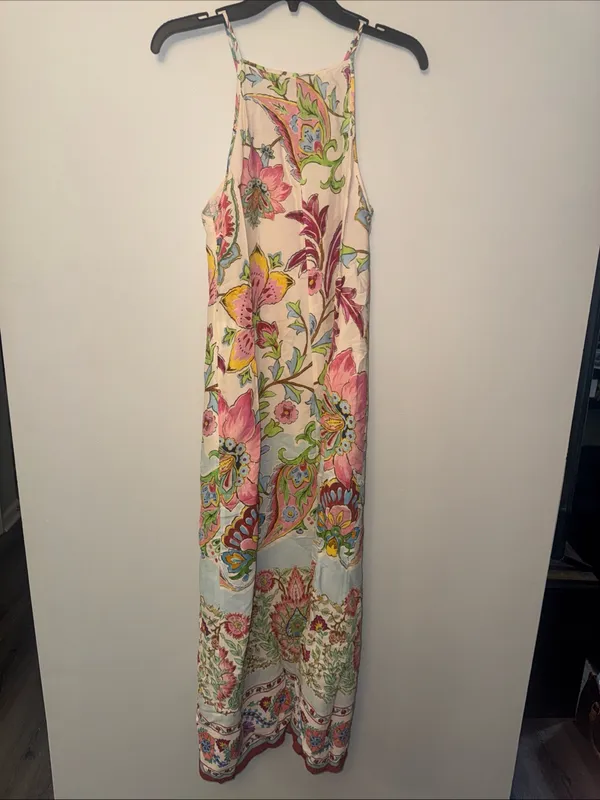 ZARA PRINTED FLOWING DRESS SIZE M Multicolored | 7933/029 BLOGGERS FAVOURITE - Image 5