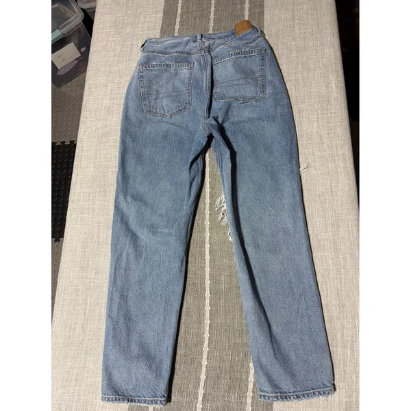 American Eagle Outfitters‎ Womens Jeans Highest Rise Mom Jean Distressed Size 6 - Image 6