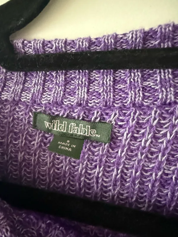 Wild Fable Purple Sweater - Image 3