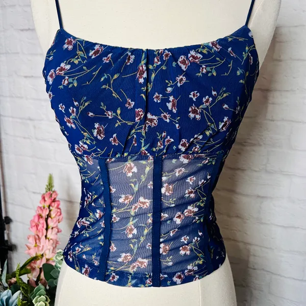 Boutique Mesh Floral Cami - Image 3