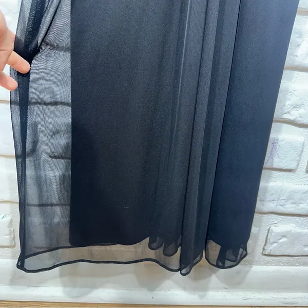 Alex Evenings Vintage Formal Black Maxi Dress Size 10 - Image 10