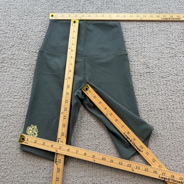 Darc Sport Wolves SHE Biker Shorts Gray Green High Waisted XS 4 of 500 Gym NWT - Image 5