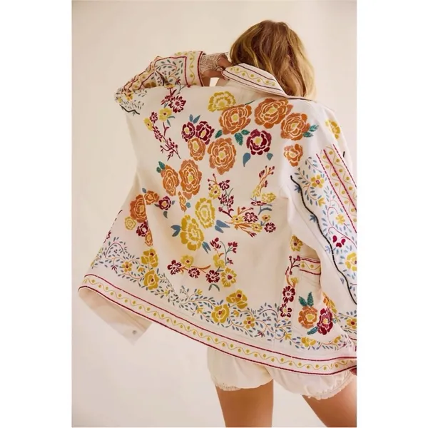 Free People / We The Free Avery Embellished Jacket Size Medium NWT - Image 2