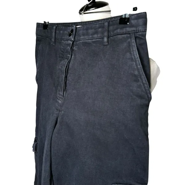 Wilfred Free Black Retro Cargo Pant‎ Women Size 8 | Baggy Barrel Utility Grunge - Image 6