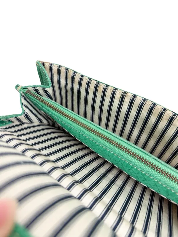 Madewell 1937 Accessories Green Suede Snakeskin Leather Wristlet Clutch Wallet - Image 15