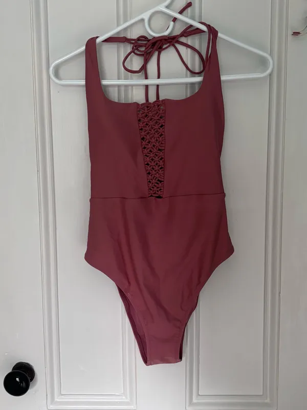 Open Back Aerie One-Piece Swimsuit - Image 3