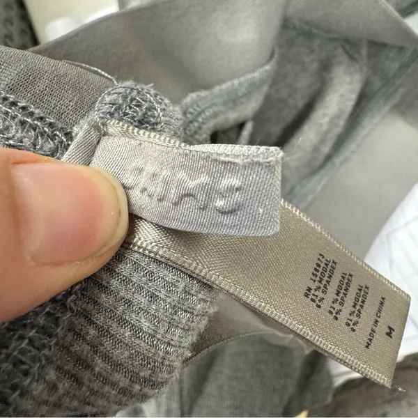 Skims Grey Thermal Leggings Womens Base Layer Pants Size M Pajamas Comfort - Image 11