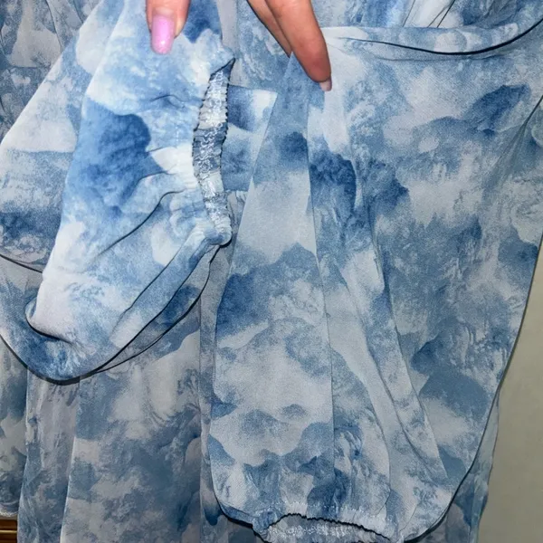 Elegant Long Sleeve Dress. Size one XL mock neck mother of the bride - Image 9