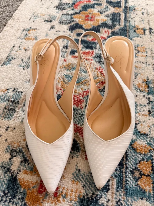 Jessica Simpson Heels Women’s Kitten White - Image 2