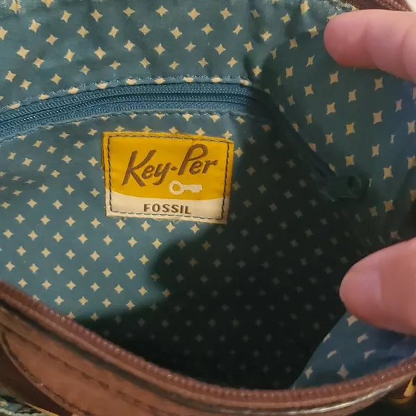 Fossil Keyper Brown Floral Crossbody Bag (38) - Image 4