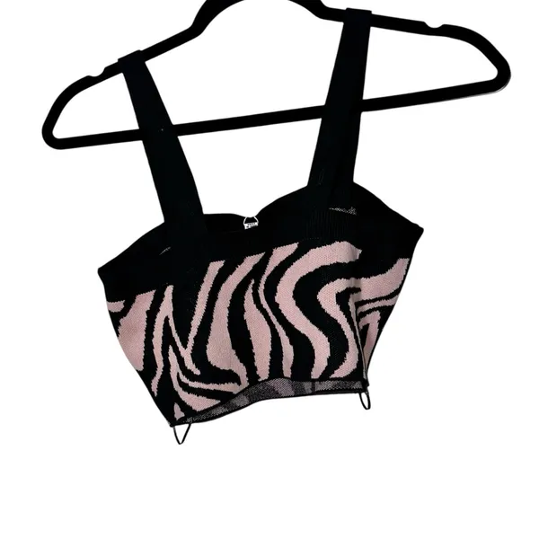 NWT 525‎ AMERICA Pink Zebra Halter - M - Image 2
