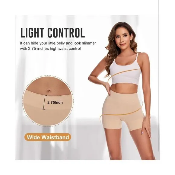 NEW Shapewear Shorts Anti Chafing Boyshorts Seamless Slip Shorts L - Image 2
