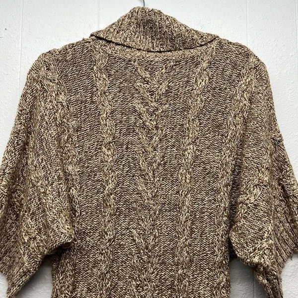 Leo & Nicole Cowl Neck Dolman Sleeve Sweater Womens Small Y2K Cropped Chunky - Image 10